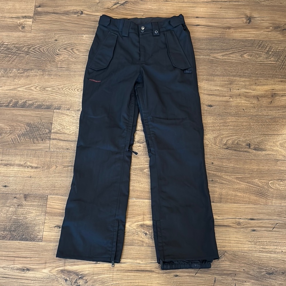 Foursquare men’s black snow pants, size medium